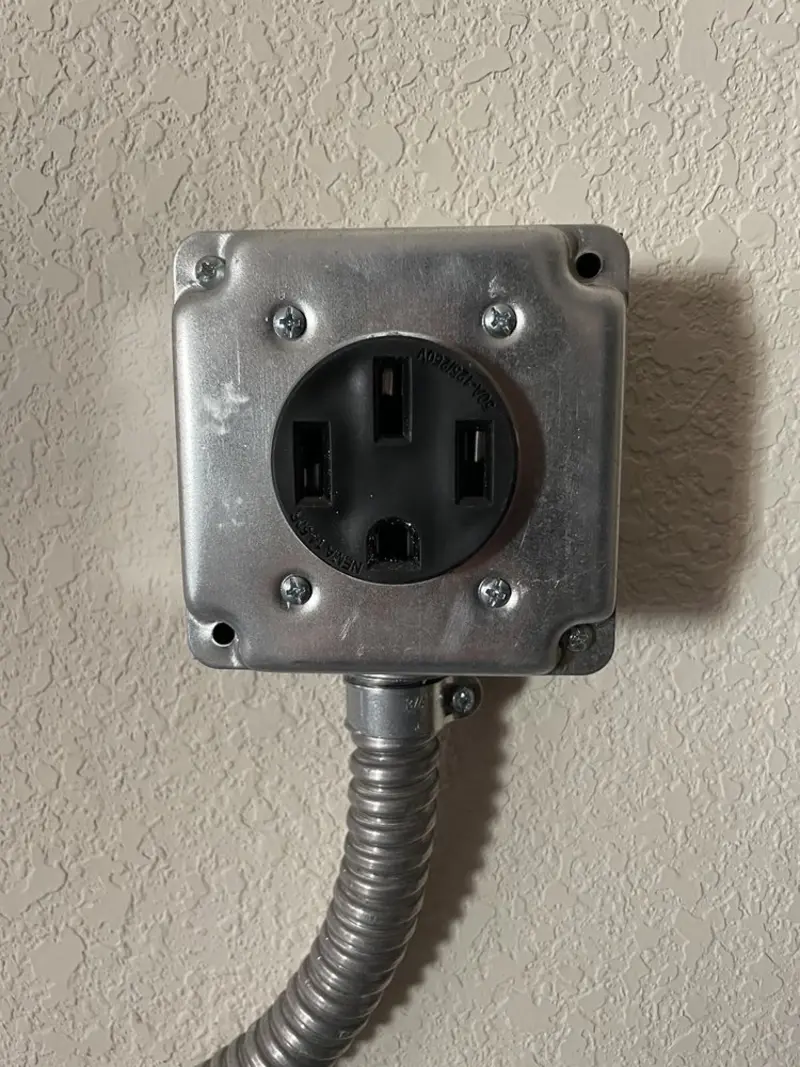 NEMA 14-50 outlet installed for Smart Home Electrical in Kenmore